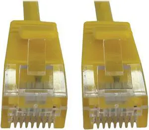 Tripp Lite Cat6a 10G Snagless Molded Slim UTP Ethernet Cable (RJ45 M/M), PoE, Yellow, 7 ft. (2.1 m) - 7 ft Category 6a Network Cable for Network Device, Server, Switch, Router, Hub, Printer, Computer, Tripp Lite Cat6a 10G Snagless Molded Slim UTP Ethernet Cable (RJ45 M/M), PoE, Yellow, 7 ft. (2.1 m) - 7 ft Category 6a Network Cable for Network Device, Server, Switch, Router, Hub, Printer, Computer,