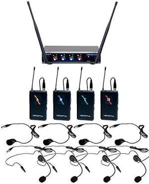 Digital-QUAD-B2 - Four Channel Wireless Headset & lapel Mic System Mic-on-Chip Technology