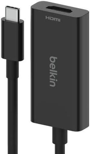 Belkin AVC013btBK 7.5" Black Connect USB-C to HDMI 2.1 Adapter (8K, 4K, HDR compatible) Male to Female