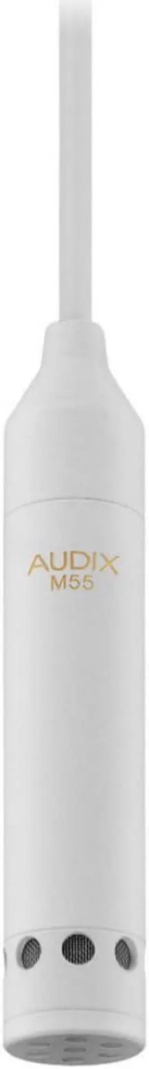 Audix M55 Omnidirectional Hanging Ceiling Mic with Height Adjustment, White Audix M55 Omnidirectional Hanging Ceiling Mic with Height Adjustment, White