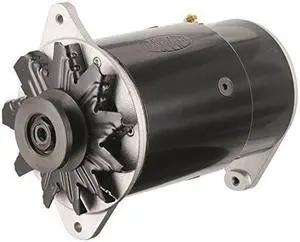 Powermaster 82051 PowerGEN GM Black Long 90A 12V w/Pulley for 3/8 Belt