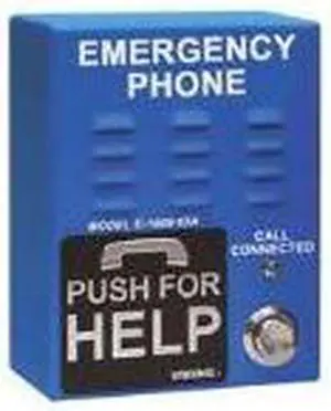 Viking - E-1600-65-IPEWP - VoIP ADA Compliant Emergency Phone with Dialer and Voice Announcer Blue with in. Emergency
