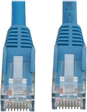 Cat6 Gigabit Snagless Molded UTP Ethernet Cable (RJ45 M/M), PoE, LSZH, Blue, 1 m - 3.28 ft Category 6 Network Cable for Network Device, Server, Switch, Patch Panel, Printer, Computer, Router, Photocop