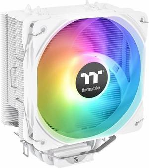 Thermaltake UX200 SE White 5V Motherboard ARGB Sync 16.8 Million Colors 15 Addressable LED Intel/AM5/AMD (LGA 1700) Universal Socket Hydraulic Bearing 170W CPU Cooler CL-P116-AL12SW-A