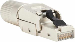 Tripp Lite by Eaton Cat8 STP Class 1 Field-Termination Plug 568A/568B TAA N233SHC81