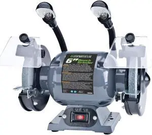 Genesis GBG600L 1/2-HP 6-In. Bench Grinder with Lights and Eye Shields