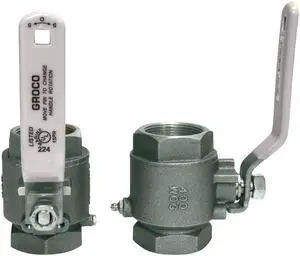 GROCO 3/4" NPT STAINLESS STEEL IN-LINE BALL VALVE