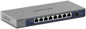 NETGEAR 8-Port 1G/10G Gigabit Ethernet Unmanaged Switch (GS108X) - with 1 x 10G SFP+, Desktop or Rackmount, and Limited Lifetime Protection