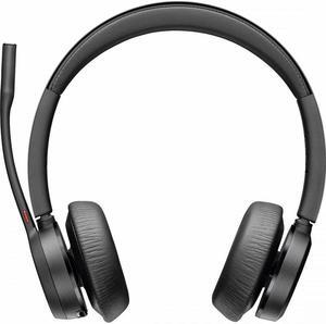 Poly VOYAGER 4300 UC 4320 Headset - Stereo - USB Type A - Wired/Wireless - Bluetooth - 164 ft - 20 Hz - 20 kHz - Over-the-head - Binaural - Ear-cup - 4.92 ft Cable - Noise Cancelling MicrophoneTAA Com