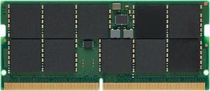Kingston 32GB DDR5 SDRAM Memory Module - For Notebook - 32 GB - DDR5-4800/PC5-38400 DDR5 SDRAM - 4800 MHz Dual-rank Memory - CL40 - 1.10 V - ECC - Unbuffered - 262-pin - SoDIMM - KSM48T40BD8KI-32HA