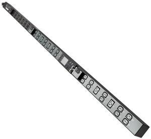 Eaton Tripp Lite Series 12.6kW 200-240V 3-Phase IsoBreaker Managed PDU Gigabit 36 Outlets IEC-309 60A Blue 3P+E Input LCD 10 ft. 3 m Cord 0U 70 in. 1.8 m Height TAA PDU3EVSR1G60