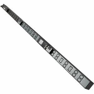 Eaton Tripp Lite Series 8.6kW 200-240V 3-Phase IsoBreaker Managed PDU Gigabit 36 Outlets L15-30P Input LCD 10 ft. 3 m Cord 0U 70 in. 1.8 m Height TAA PDU3EVSR1L1530