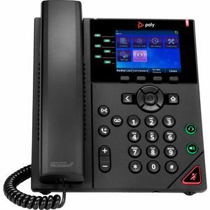 Poly OBi VVX 350 IP Corded Phone, Black, VoIP, 2 x Network (RJ-45), PoE Ports