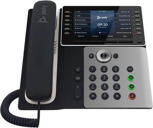 Poly Edge E500 IP Phone Corded Corded Desktop Wall Mountable Black