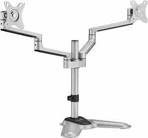 Rocstor Mounting Pole for Monitor Display Silver Black Y10N017S1
