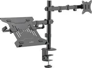 Rocstor ErgoReach EP16 Premium Monitor Arm w/VESA Laptop Tray, Display up to 32"