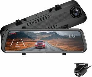 GekoGear Orbit D100 2 Channel Rearview Mirror Dashcam | 1080P Camera