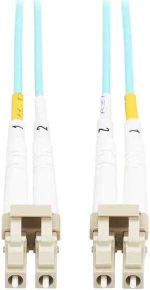Tripp Lite 10Gb Duplex Multimode 50/125 OM3 LSZH Fiber Patch Cable (LC/LC), Aqua