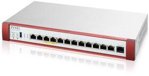 ZyXEL ZyWALL High Speed UTM Cyber Security and VPN Firewall, 1 Year GOLD Bundled Licenses + 1 Year Nebula Pro License, 2 PoE+ 30W Ports, 4 Multi-Gig 2.5G Ports, USGFLEX500HBUN