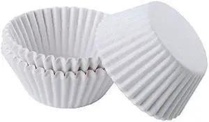 Fluted Bake Cups 2.25 Diameter x 1.88 h White Paper 500P ack 610070