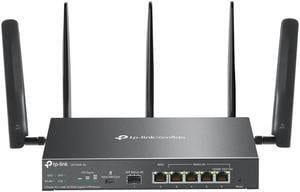TP-Link ER706W-4G Omada 4G+ Cat6 AX3000 Gigabit VPN Gateway Router | Wi-Fi 6 AX3000 Dual Band with LTE | Supports Omada Mesh | Easy Set-up