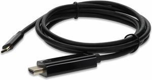 AddOn 6ft USB-C 3.1 Male to HDMI Male Adapter Cable Black USBC2H4MM6FAA