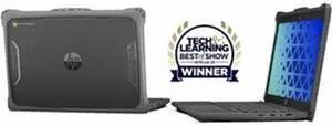 Extreme Shell-F2 Slide Case for HP Fortis Chromebook G10 11" and Clamshell Chromebook 11" G8/G9 Gray/Clear HPESFFCBG10GRY