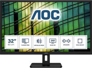 AOC 32" (31.5" Viewable) 75 Hz IPS QHD Monitor 4ms (GtG) Flat Panel Q32E2N