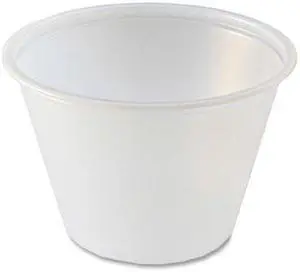 Fabri-Kal 2.5oz Translucent Polystyrene Portion Cups 2500Ct 9505196