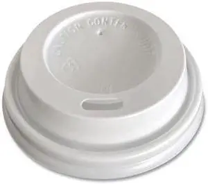 Hot Cup Lids Fits 4 oz Hot Cups Plastic White 1000/Carton BWKHOTWH4