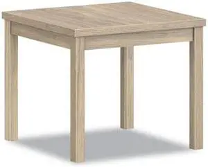 HON 80000 Series 24"W x 24"D x 20"H Laminate Corner Table, Kingswood Walnut