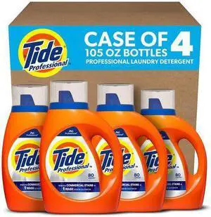 Commercial HE Liquid Laundry Detergent 105 oz Pour Bottle 4/Carton 80782106