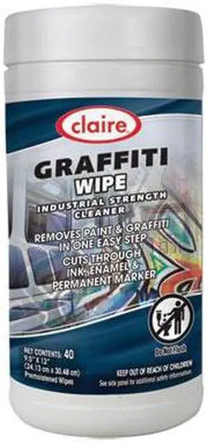 Graffiti Wipe 1-Ply 12 x 9.5 Mild Scent Purple 6/Carton 1000002536