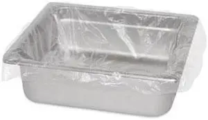 Steam Pan Liners for 1/3-Size Pans Includes Twist-Ties 18" x 14" Clear 250/Carton SPL1814