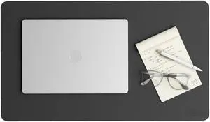 Vegan Leather Desk Pads 23.6 x 13.7 Charcoal 64838
