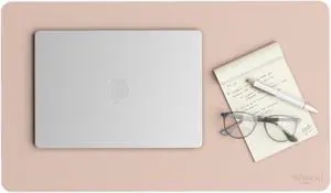 Smead Vegan Leather Desk Pads 23.6 x 13.7 Light Pink 64839