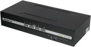 IOGEAR 4-Port Dual View DisplayPort Secure KVM Switch w/Audio and CAC Support