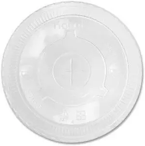 PET Lids Flat Lid Fits 32 oz Cold Cups Plastic Clear 600/Carton CKCL1045