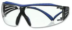 3M SF401XSGAF-WHT Safety Glasses, Wraparound Clear Polycarbonate Lens,