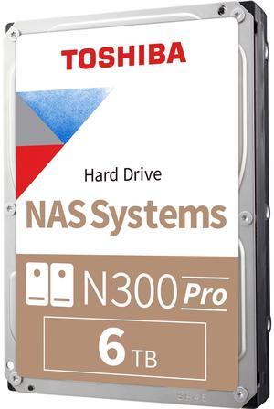 Toshiba 6TB N300 PRO 7200 rpm SATA III 3.5" Internal NAS HDD HDWG760XZSTB