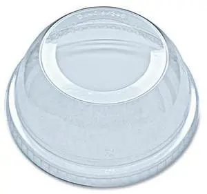 Greenware Cold Drink Lids Dome Fits 16 oz to 24 oz Cold Cups Plastic Clear 1000/Carton DLKC1624S