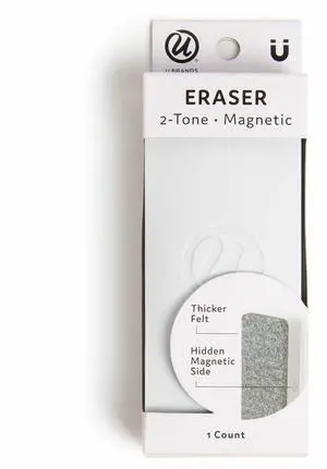 Side Magnetic Dry Erase Board Eraser 5" x 2" x 1" 583U0648