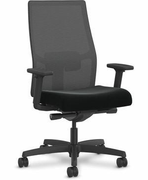 HON Ignition 2.0 4-Way Stretch Mid-Back Mesh Task Chair Up to 300lbs Black