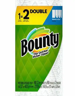 Bounty Select-a-Size Kitchen Roll Paper Towels 2-Ply 24 Rolls/Carton 80374107