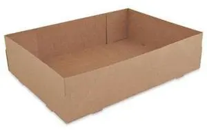 Kraft Donut Trays 13.5 x 9.88 x 3.38 Brown Paper 150/Carton 1268