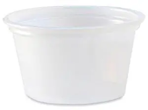 Fabri-Kal 0.75oz Translucent Polystyrene Portion Cups 2500Ct 9505191