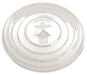 Greenware Cold Drink Lids X-Slot Fits 16 oz to 24 oz Cup Clear 1000/Carton LKC1624FX
