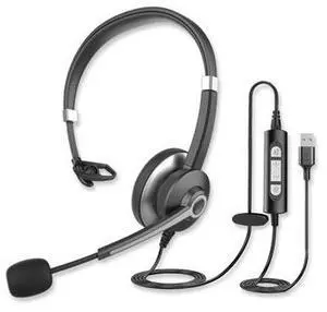 Innovera IVR70001 Monaural Over The Head Headset Black/Silver