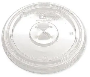 Greenware Cold Drink Lids X-Slot Fits 12 oz to 20 oz Cold Cups Plastic Clear 1000/Carton LKC1220FX