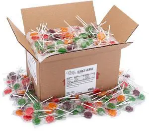Office Snax Lick Stix Suckers Randomly Assorted Flavors 5lbs